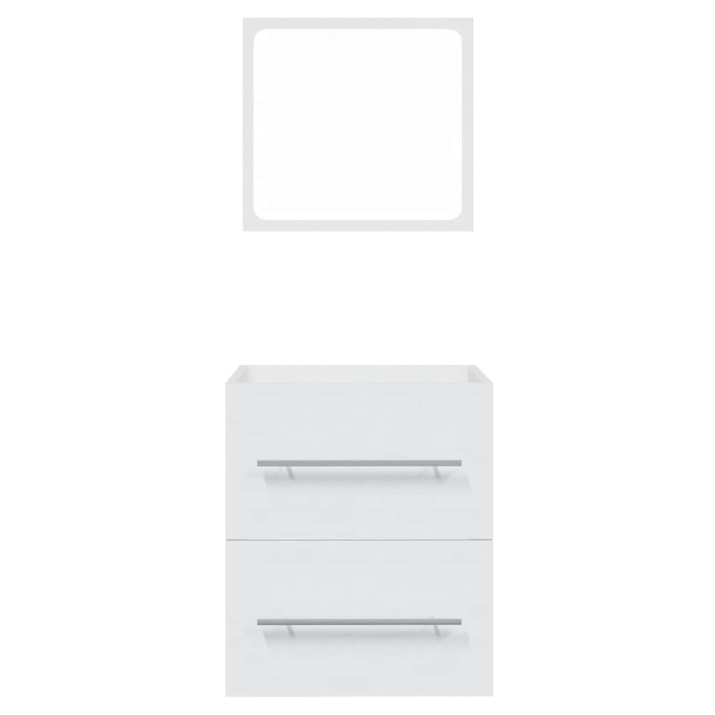 Mobile da Bagno con Specchio Bianco 41x38,5x48 cm 804818