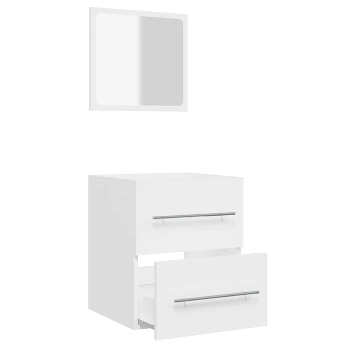 Mobile da Bagno con Specchio Bianco 41x38,5x48 cm 804818