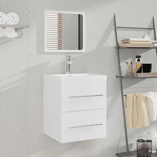 Mobile da Bagno con Specchio Bianco 41x38,5x48 cm 804818