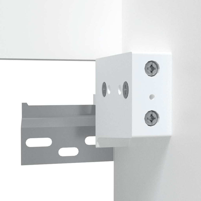 Mobile da Bagno con Specchio-Armadietto a Specchio da Bagno Bianco in Legno Multistrato 204523