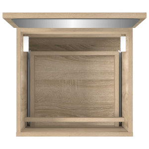 Mobile da Bagno con Specchio Rovere Sonoma in Legno Multistrato 804866
