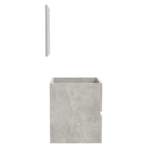 Mobile da Bagno con Specchio Grigio Cemento Legno Multistrato 804867