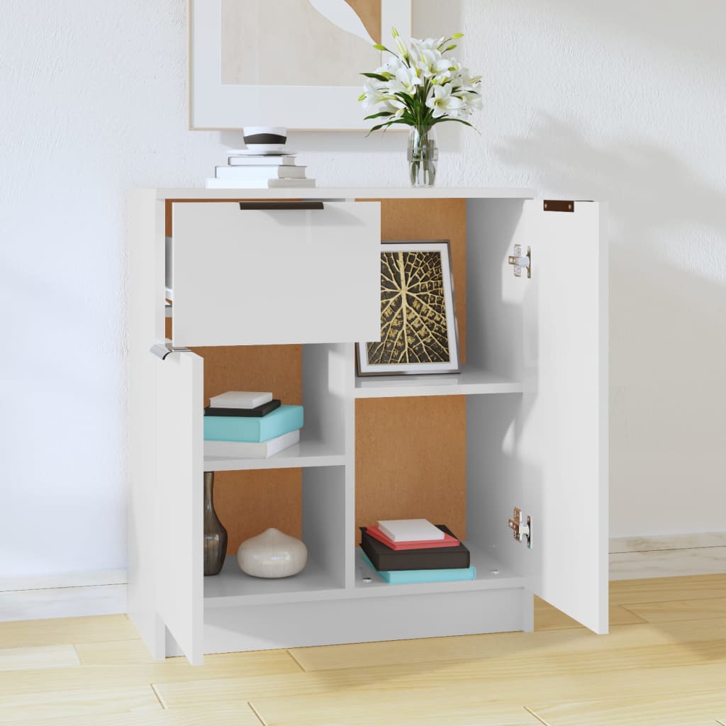 Credenza Bianca 60x30x70 cm in Legno Multistrato 811106