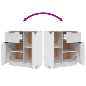 Credenza Bianca 60x30x70 cm in Legno Multistrato 811106