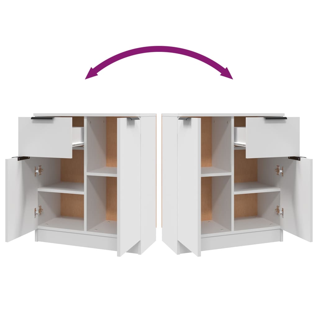 Credenza Bianca 60x30x70 cm in Legno Multistrato 811106