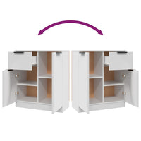 Credenza Bianca 60x30x70 cm in Legno Multistrato 811106