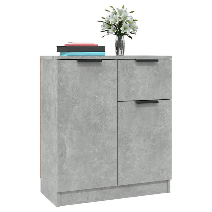 Credenza Grigio Cemento 60x30x70 cm in Legno Multistrato 811110