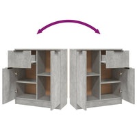 Credenza Grigio Cemento 60x30x70 cm in Legno Multistrato 811110