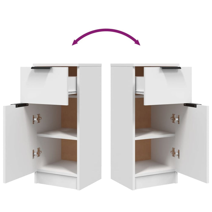 Credenza Bianca 30x30x70 cm in Legno Multistrato cod mxl 9969