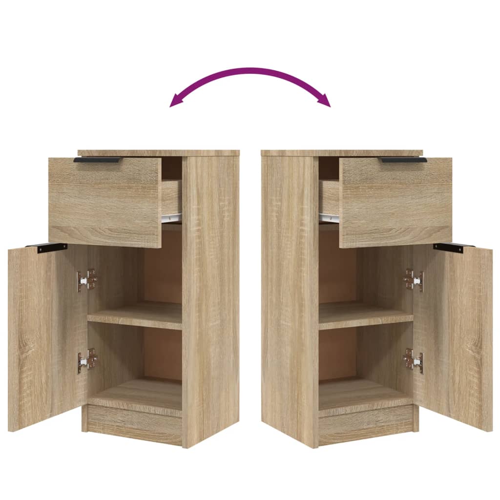 Credenza Rovere Sonoma 30x30x70 cm in Legno Multistrato