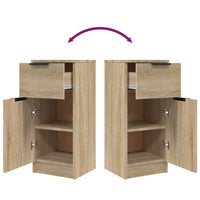 Credenza Rovere Sonoma 30x30x70 cm in Legno Multistrato 811121