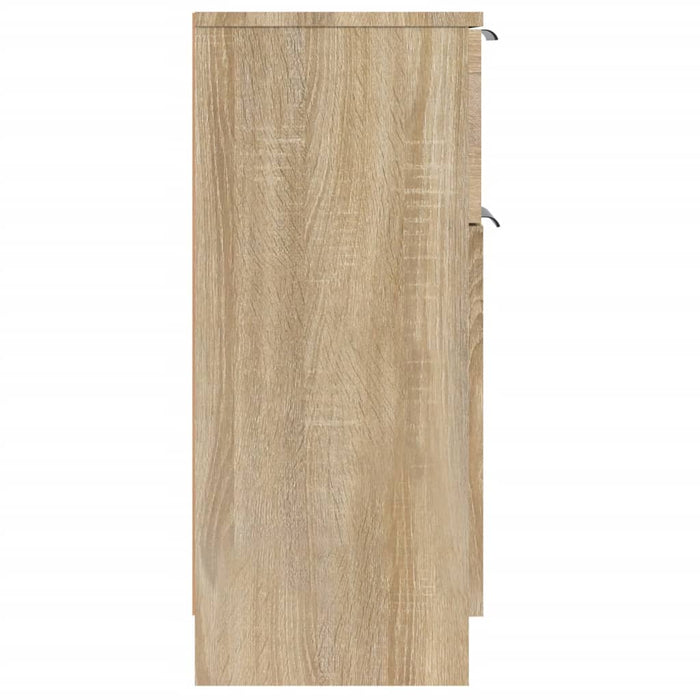 Credenze 2 pz Rovere Sonoma 30x30x70 cm in Legno Multistrato 811122