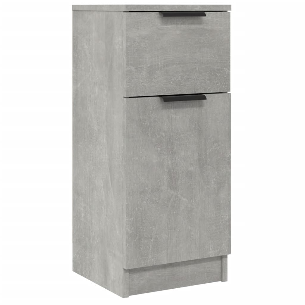 Credenza Grigio Cemento 30x30x70 cm in Legno Multistrato 811123