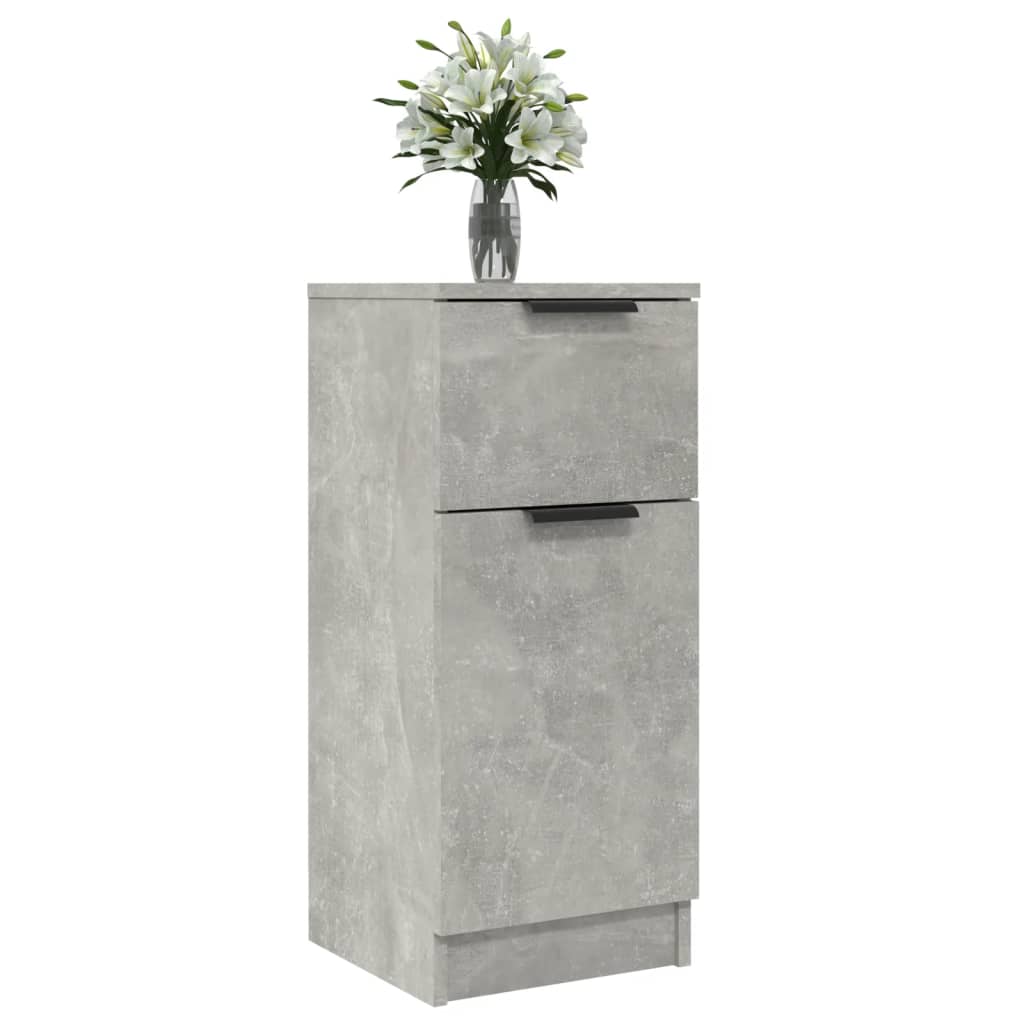Credenza Grigio Cemento 30x30x70 cm in Legno Multistrato 811123