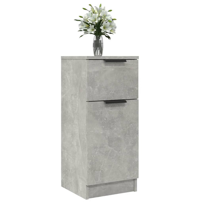 Credenza Grigio Cemento 30x30x70 cm in Legno Multistrato 811123