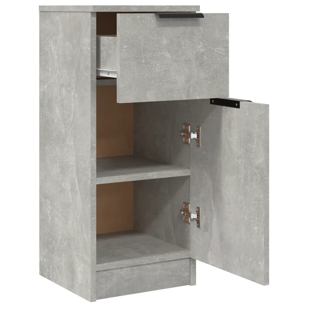 Credenza Grigio Cemento 30x30x70 cm in Legno Multistrato 811123
