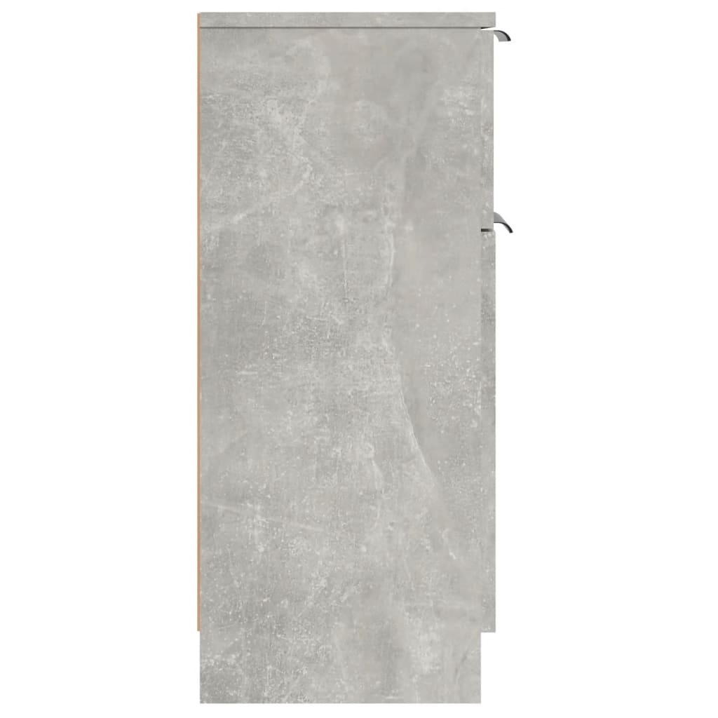 Credenza Grigio Cemento 30x30x70 cm in Legno Multistrato 811123