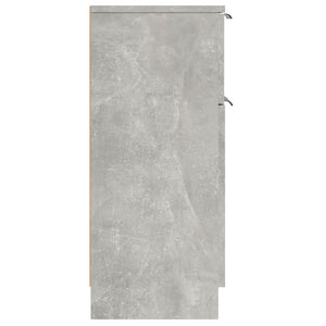 Credenza Grigio Cemento 30x30x70 cm in Legno Multistrato 811123