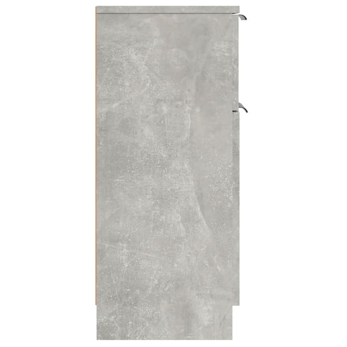 Credenza Grigio Cemento 30x30x70 cm in Legno Multistrato 811123
