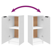 Credenza cassettiera mobile contenitore organizer cucina soggiorno salotto 30 x 30 x 70 cm legno ingegnerizzato bianco 02_0030221