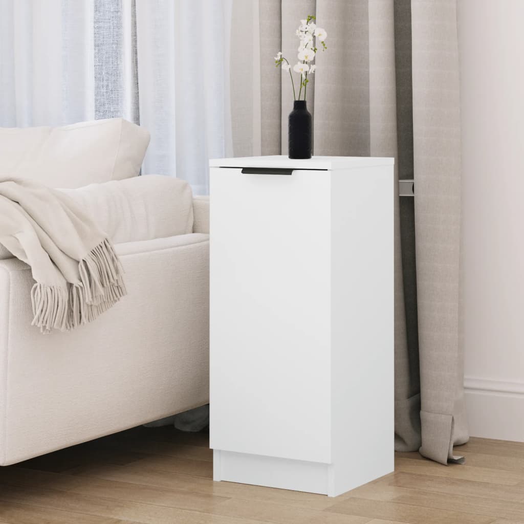 Credenza-Buffet-Armadio da cucina Bianca 30x30x70 cm in Legno Multistrato 116901