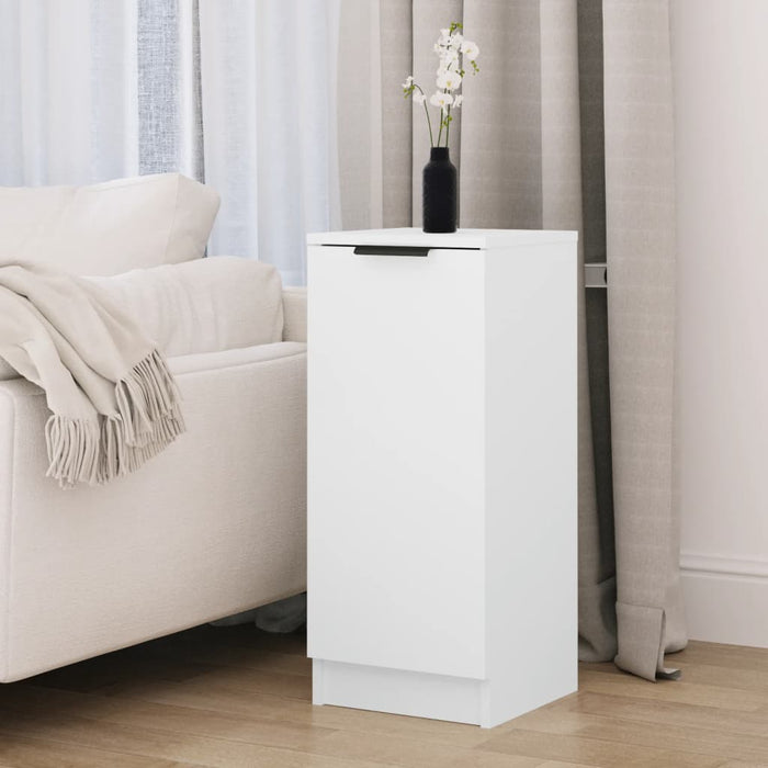 Credenza-Buffet-Armadio da cucina Bianca 30x30x70 cm in Legno Multistrato 116901