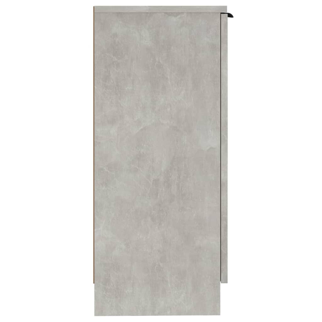 Credenze 2 pz Grigio Cemento 30x30x70 cm in Legno Multistrato 811142