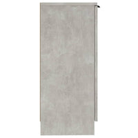 Credenze 2 pz Grigio Cemento 30x30x70 cm in Legno Multistrato 811142