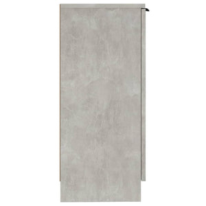 Credenze 2 pz Grigio Cemento 30x30x70 cm in Legno Multistrato 811142
