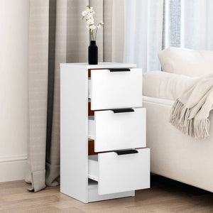 Credenza-Buffet-Armadio da cucina Bianca 30x30x70 cm in Legno Multistrato 612930