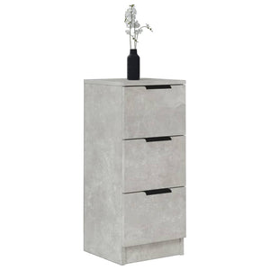 Credenze 2 pz Grigio Cemento 30x30x70 cm in Legno Multistrato 811160