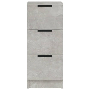 Credenze 2 pz Grigio Cemento 30x30x70 cm in Legno Multistrato 811160
