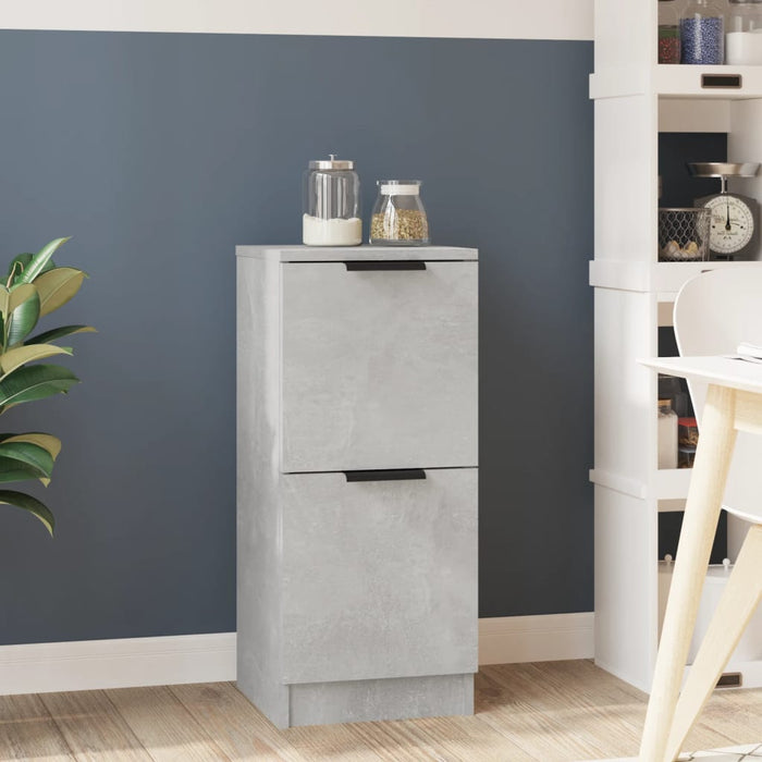 Credenza Grigio Cemento 30x30x70 cm in Legno Multistrato 811177