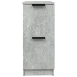 Credenze 2 pz Grigio Cemento 30x30x70 cm in Legno Multistrato 811178