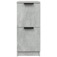 Credenze 2 pz Grigio Cemento 30x30x70 cm in Legno Multistrato 811178