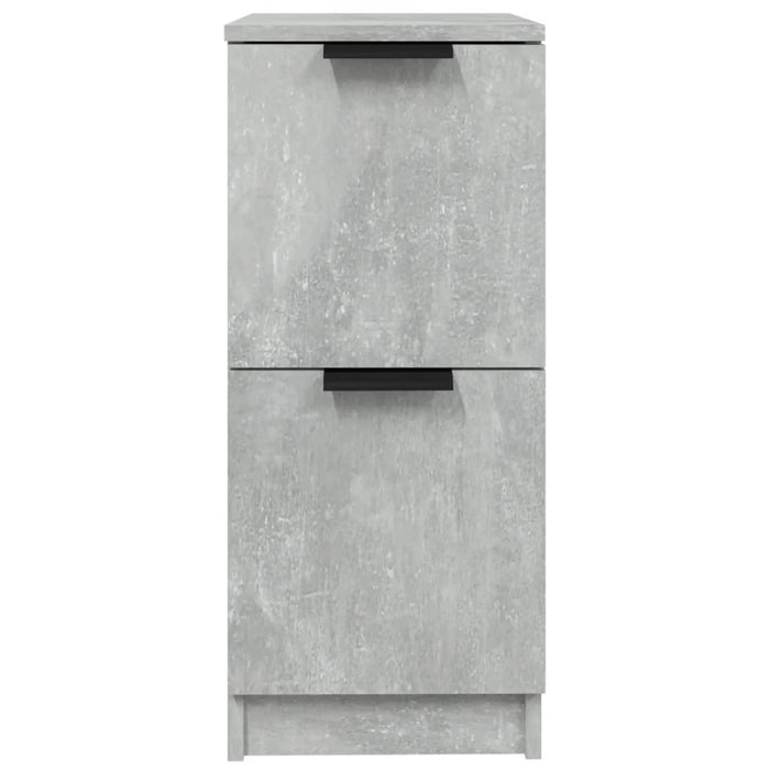 Credenze 2 pz Grigio Cemento 30x30x70 cm in Legno Multistrato 811178