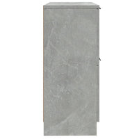 Credenze 2 pz Grigio Cemento 30x30x70 cm in Legno Multistrato 811178
