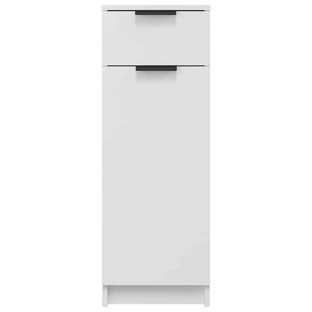 Armadio da Bagno Bianco 32x33,5x90 cm in Legno Multistrato 811286