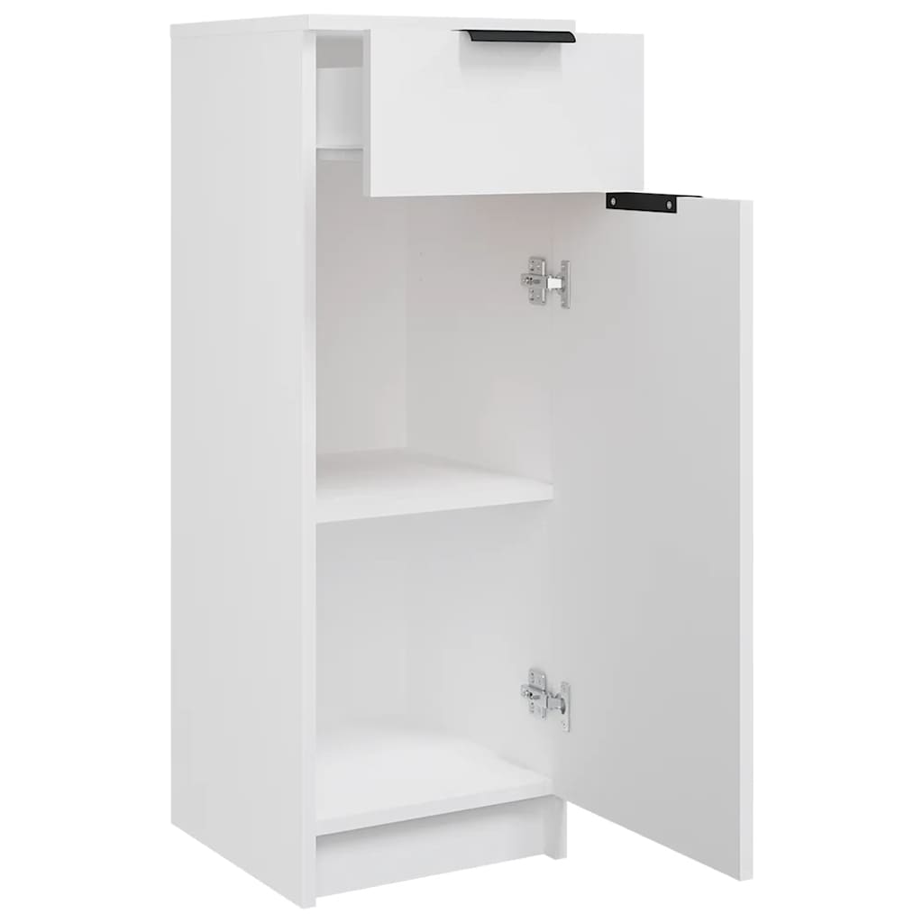Armadio da Bagno Bianco 32x33,5x90 cm in Legno Multistrato 811286