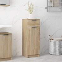 Armadio da Bagno Rovere Sonoma 32x34x90 cm in Legno Multistrato cod mxl 49547