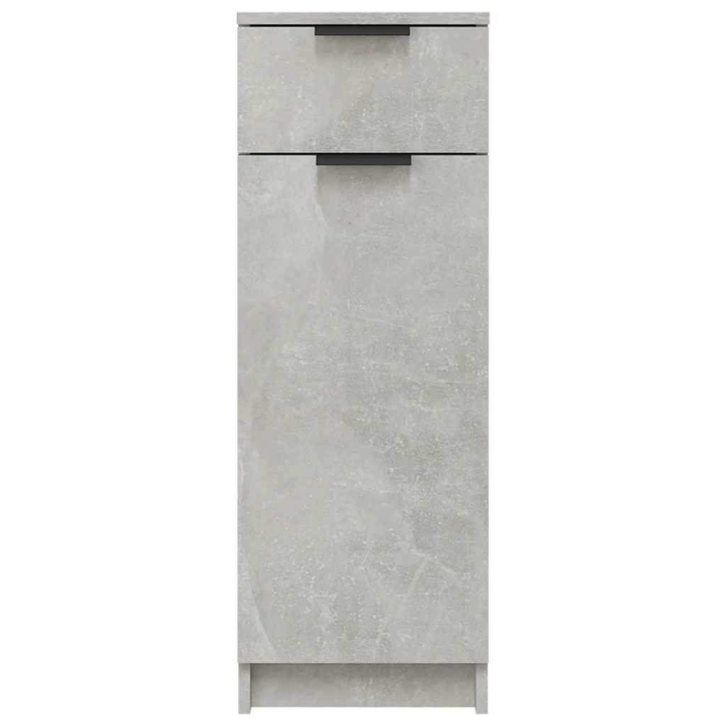 Armadio da Bagno Grigio Cemento 32x34x90cm in Legno Multistrato 811290