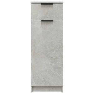 Armadio da Bagno Grigio Cemento 32x34x90cm in Legno Multistrato 811290