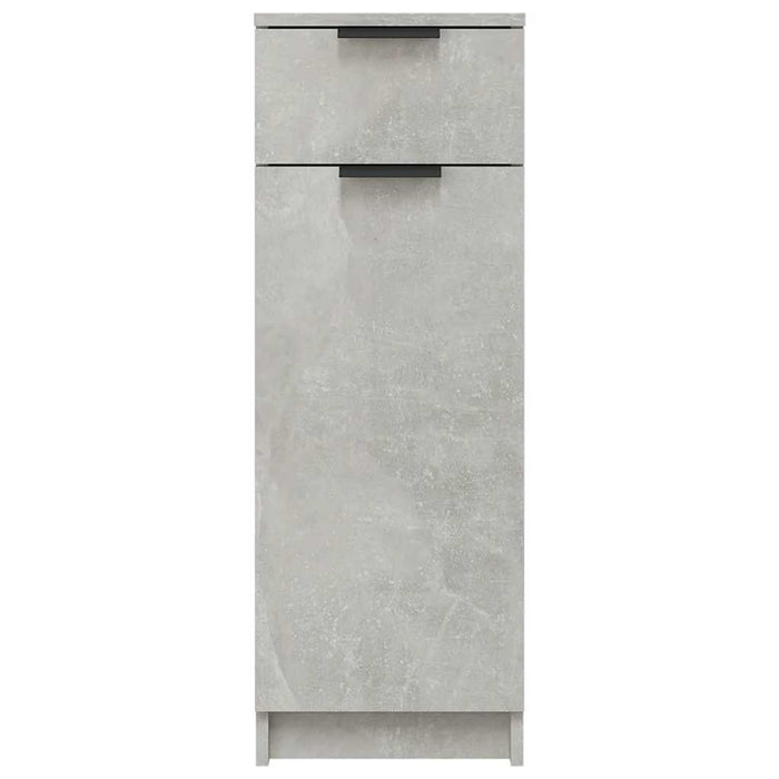 Armadio da Bagno Grigio Cemento 32x34x90cm in Legno Multistrato 811290