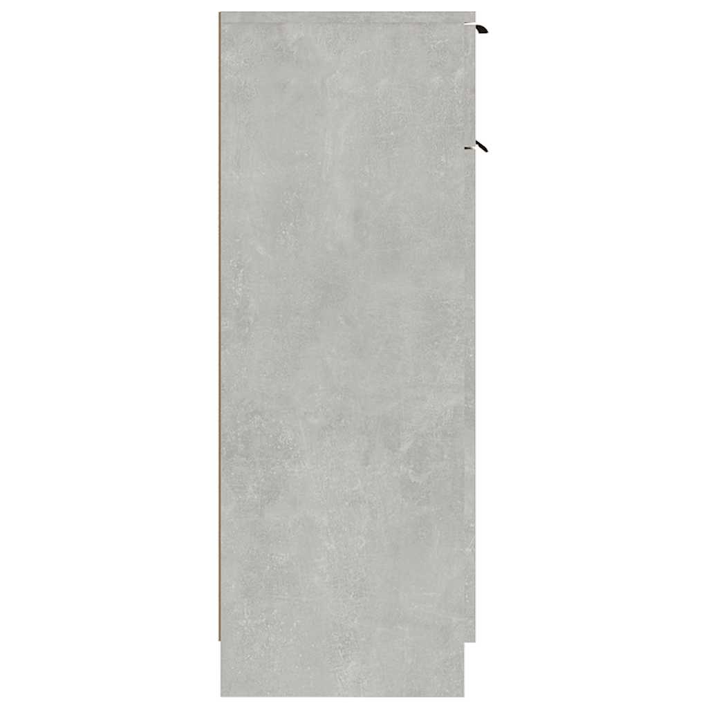Armadio da Bagno Grigio Cemento 32x34x90cm in Legno Multistrato 811290