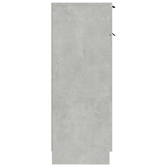 Armadio da Bagno Grigio Cemento 32x34x90cm in Legno Multistrato 811290