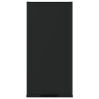 Mobile da Bagno a Parete Nero 32x20x67 cm