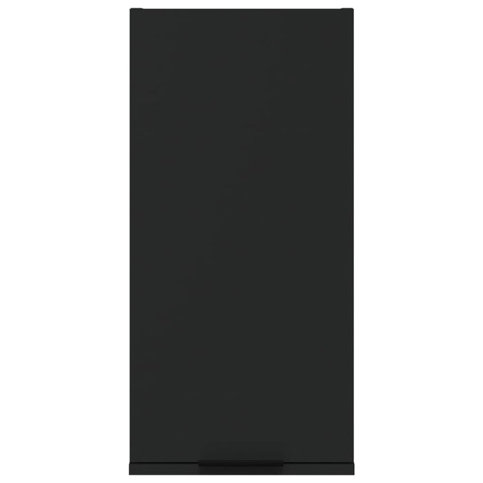 Mobile da Bagno a Parete Nero 32x20x67 cm