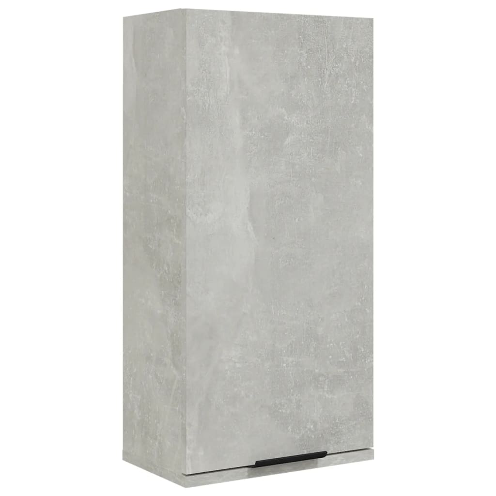 Mobile da Bagno a Parete Grigio Cemento 32x20x67 cm 811299