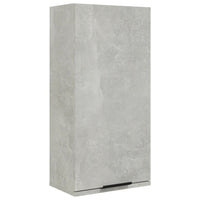 Mobile da Bagno a Parete Grigio Cemento 32x20x67 cm 811299