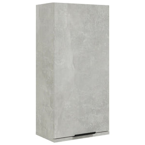 Mobile da Bagno a Parete Grigio Cemento 32x20x67 cm 811299